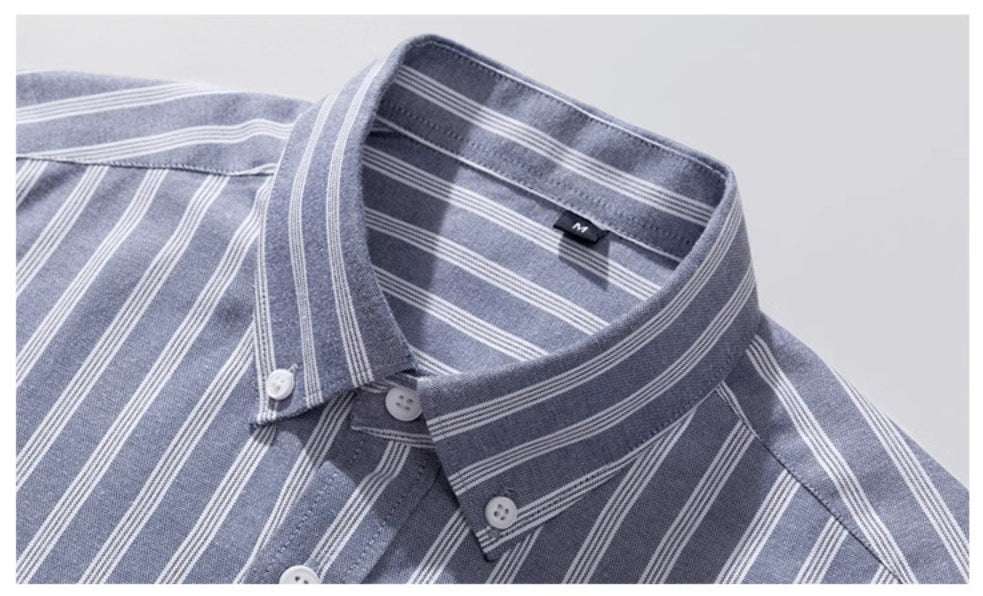 Camicia Oxford Uomo a Righe - Old Money® - Image 3