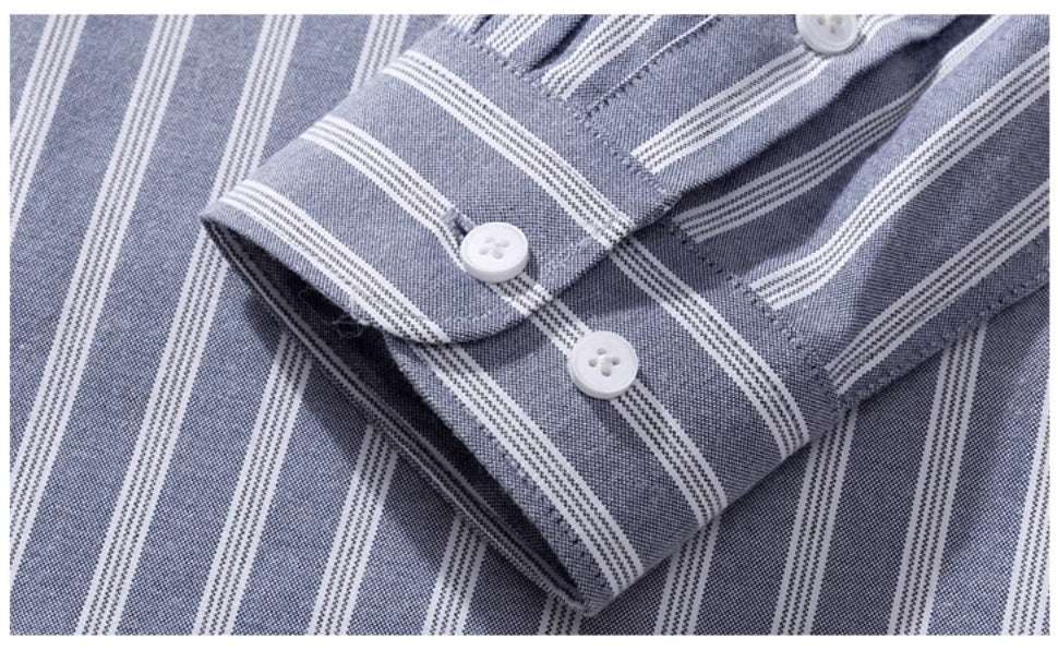 Camicia Oxford Uomo a Righe - Old Money® - Image 4