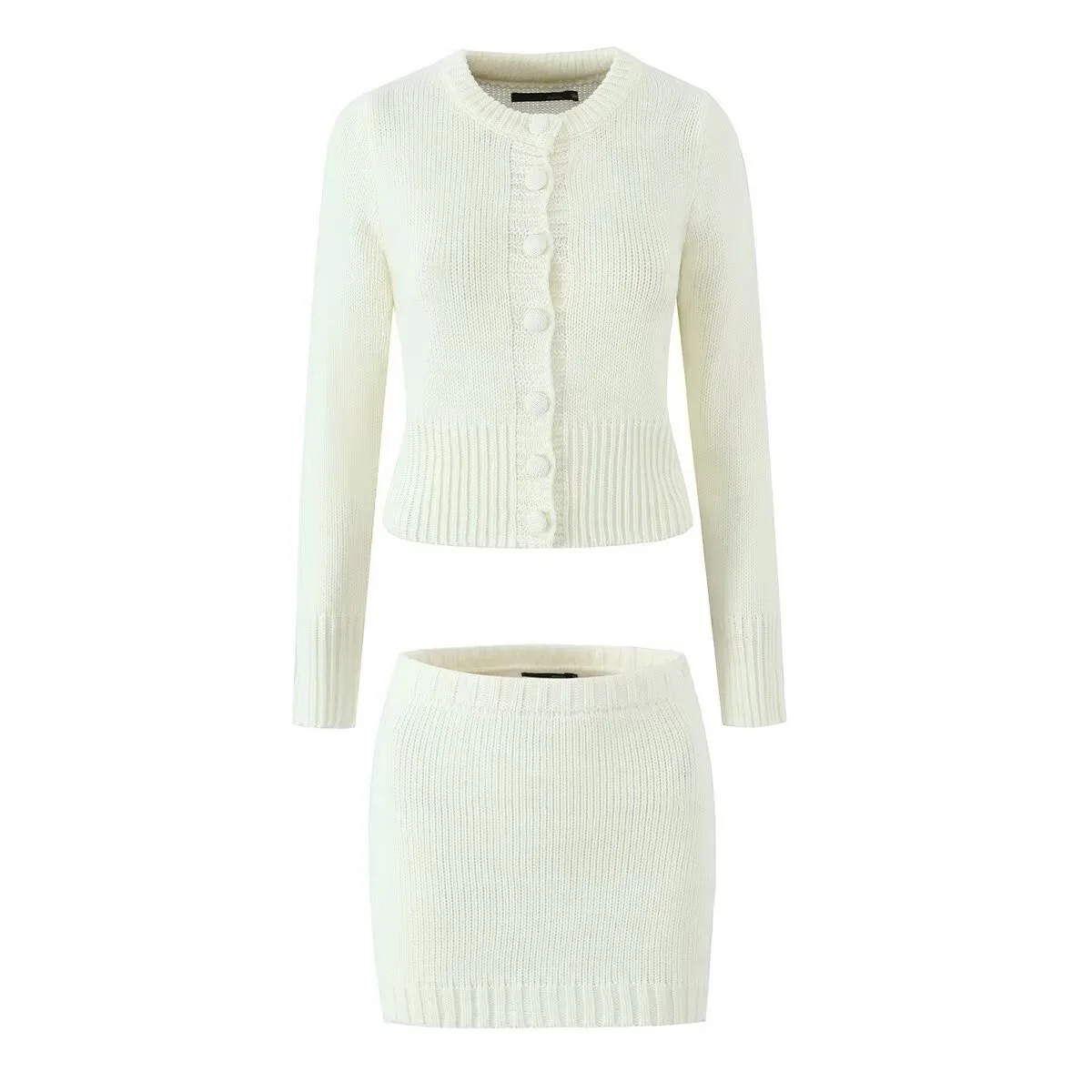 Completo Cardigan e Gonna Maglia Donna - Image 4