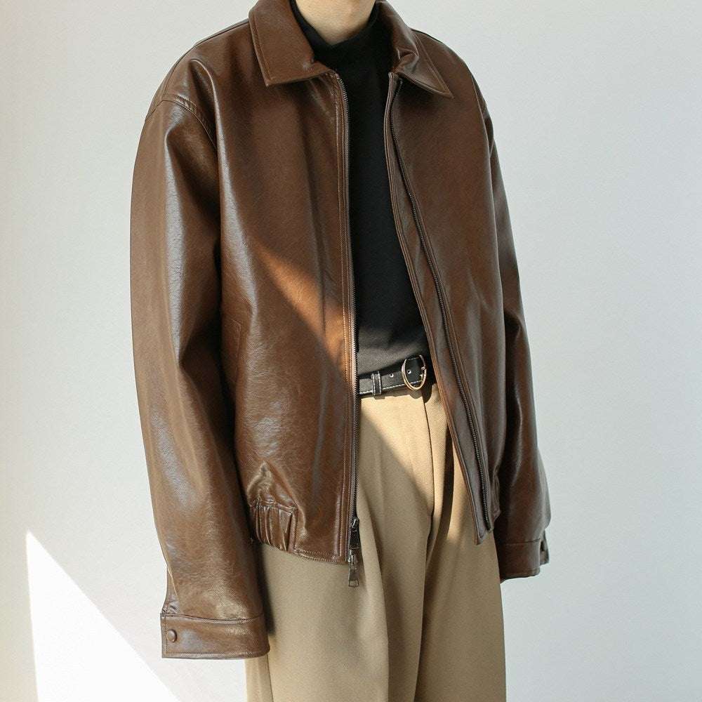 Giacca Casual in pelle Uomo - Image 3