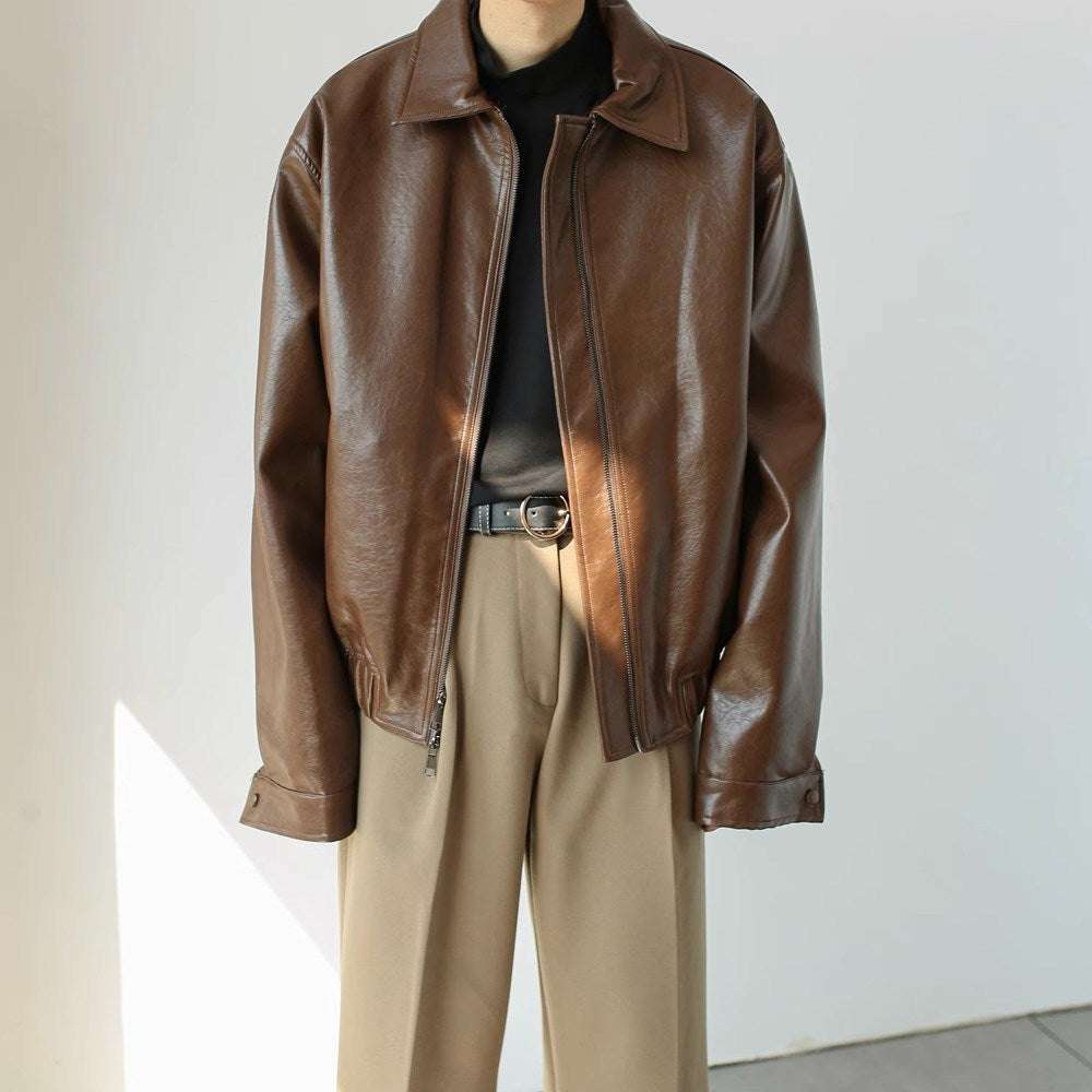 Giacca Casual in pelle Uomo - Image 7