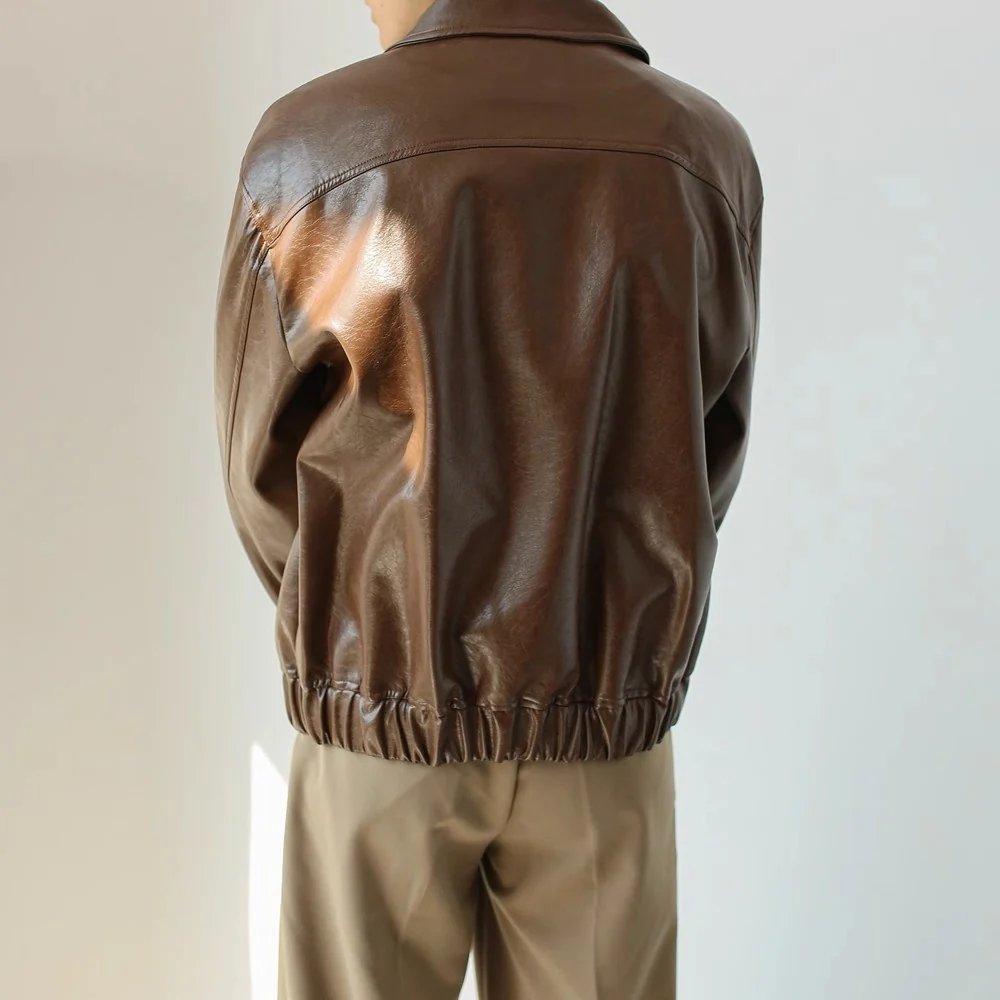 Giacca Casual in pelle Uomo - Image 8