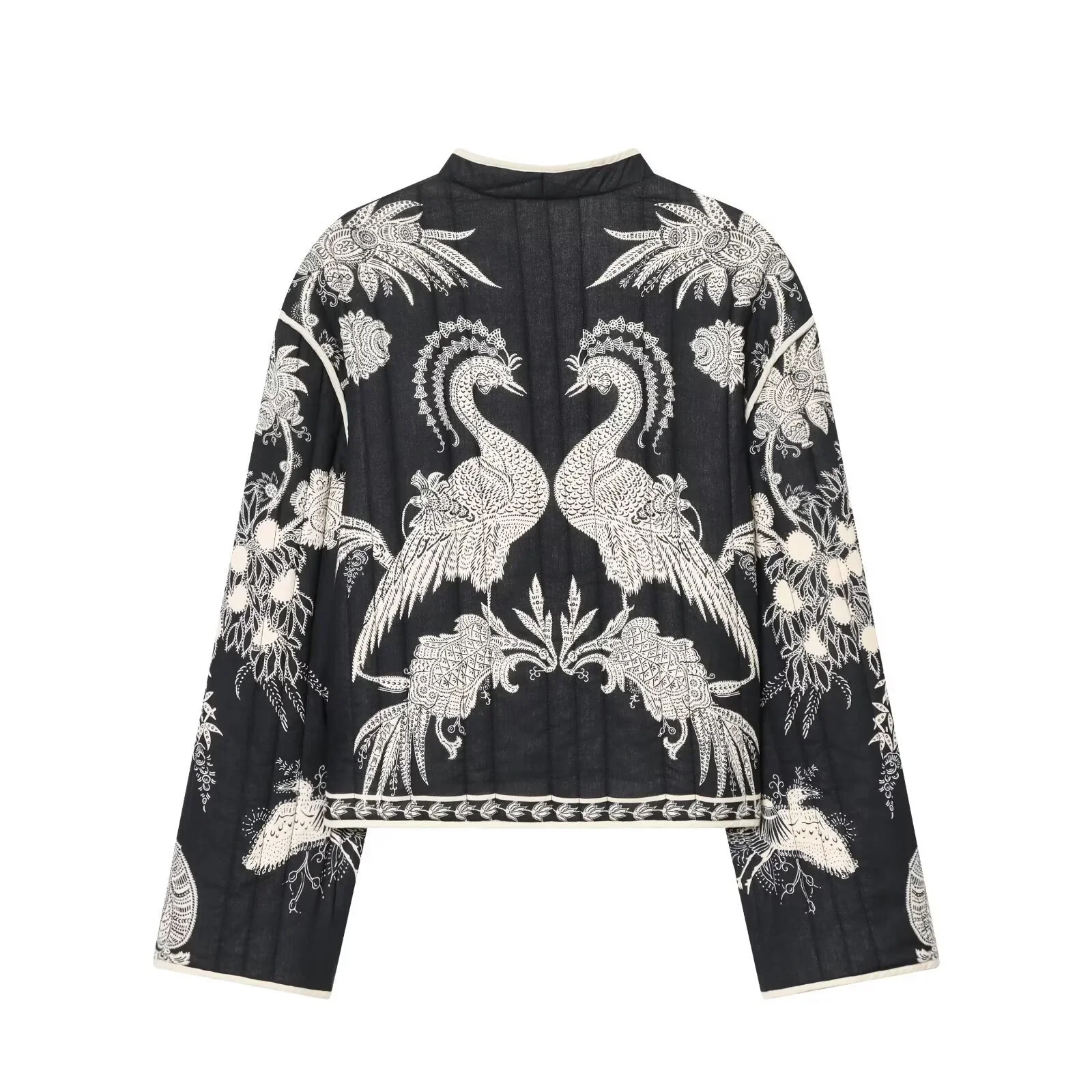 Giacca Kimono Donna Nera - Image 2