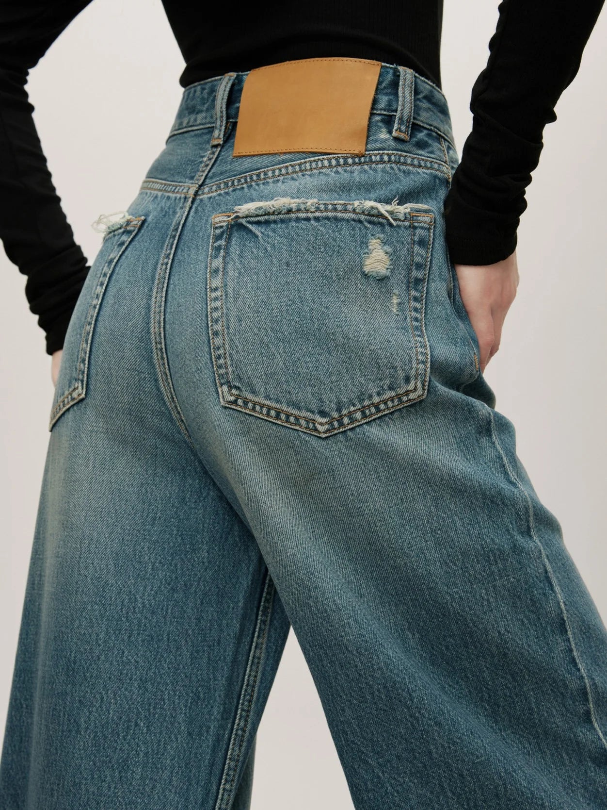 Jeans Donna Vita Alta Vintage - Image 4