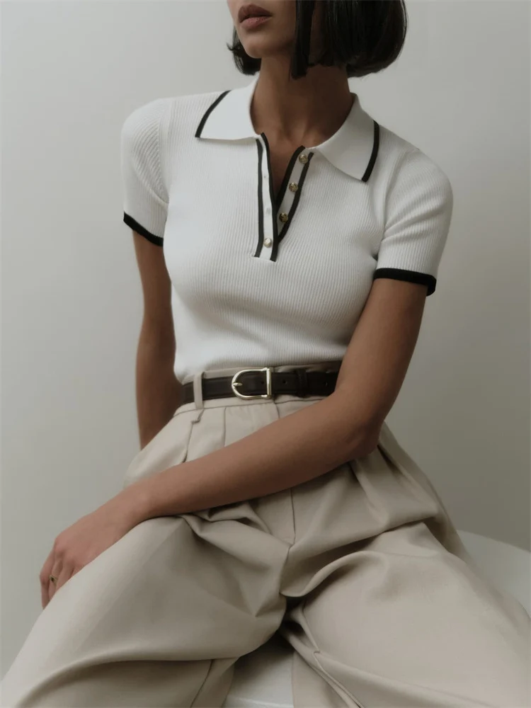 Maglietta Polo Donna - A Ribbed Preppy - Image 10