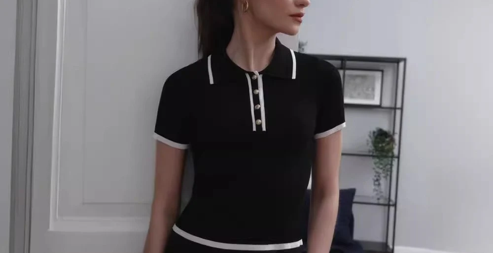 Maglietta Polo Donna - A Ribbed Preppy - Image 13