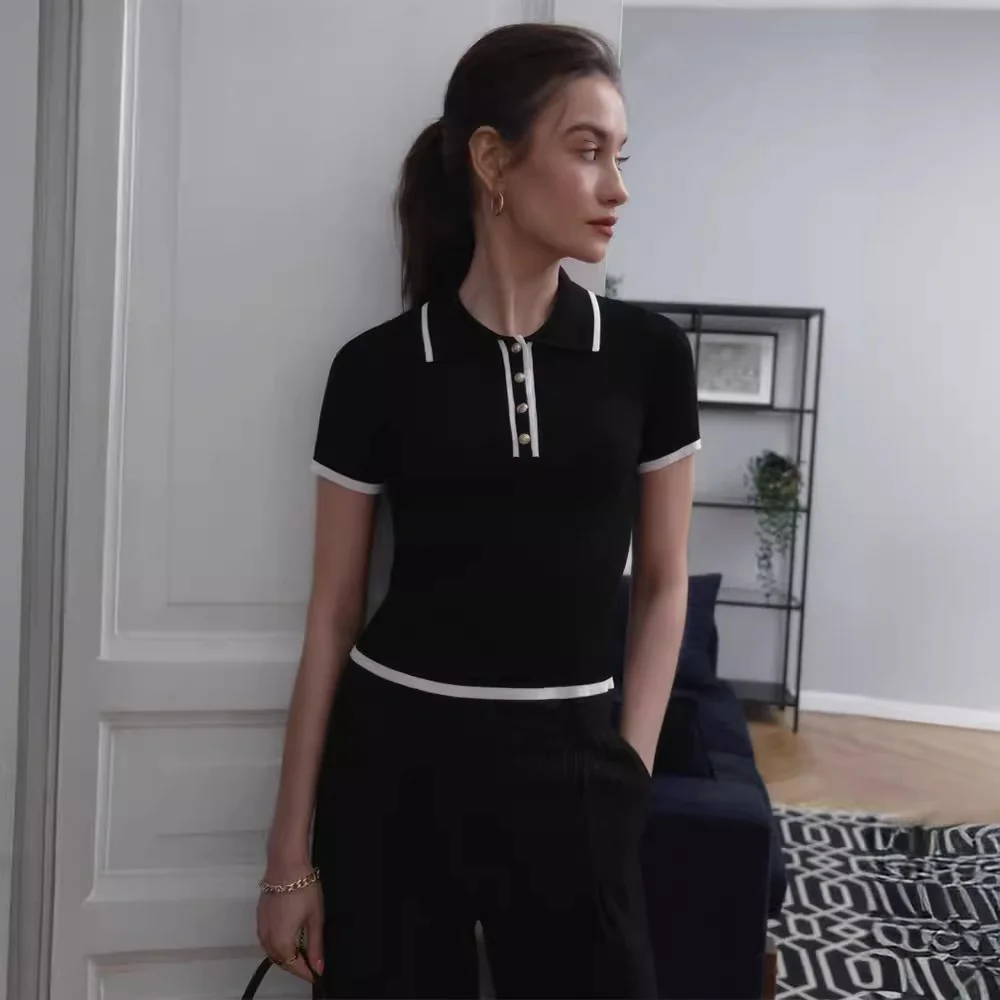 Maglietta Polo Donna - A Ribbed Preppy - Image 4