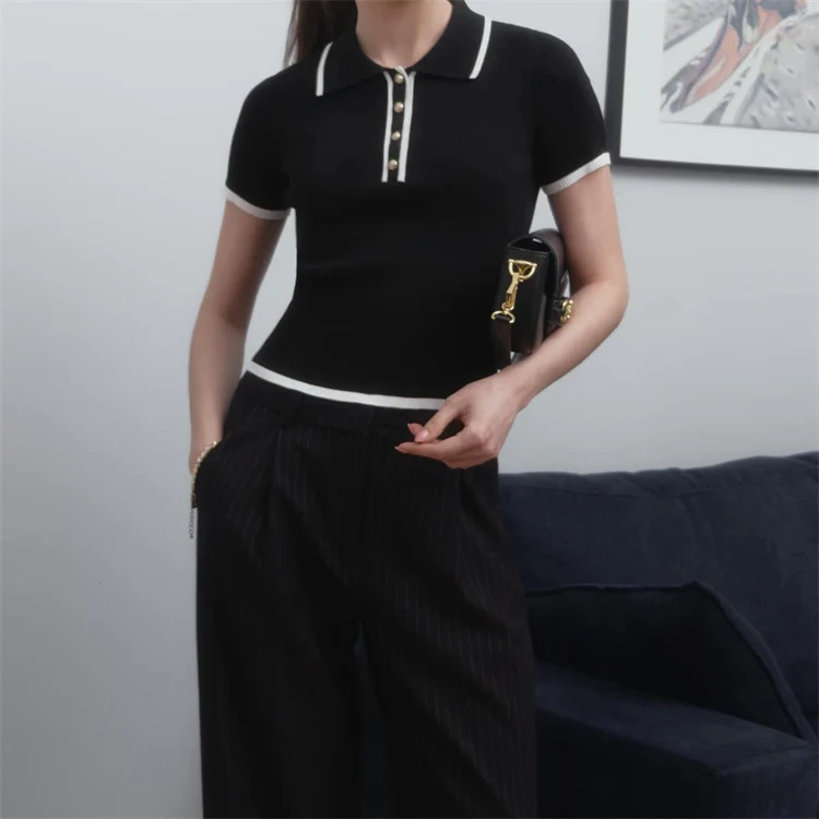 Maglietta Polo Donna - A Ribbed Preppy - Image 7