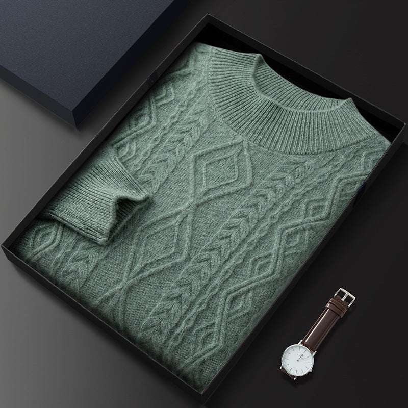 Maglione Girocollo con Trecce in Cashmere - Old Money® - Image 12