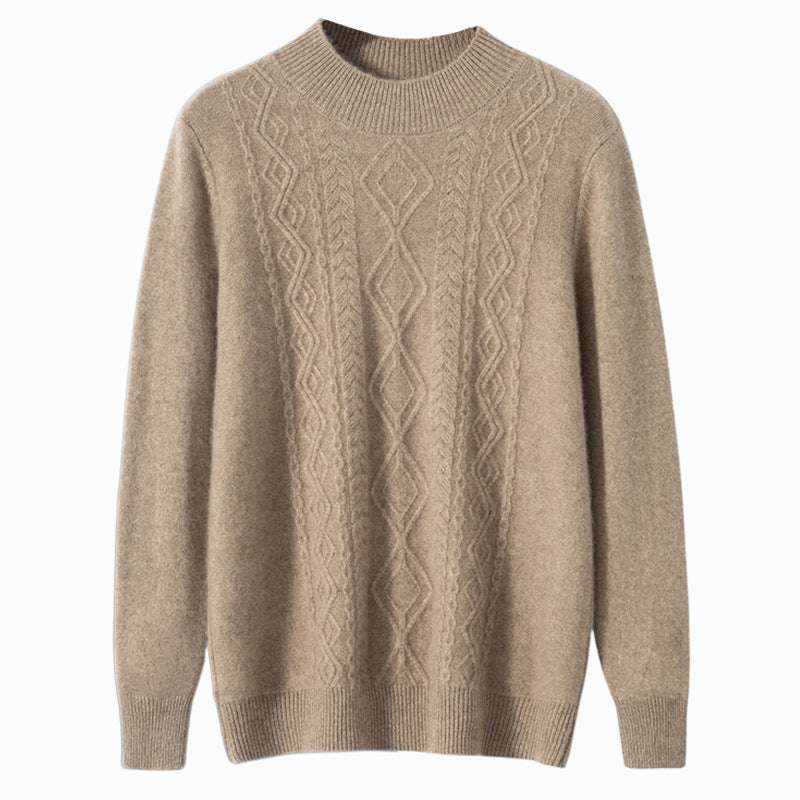 Maglione Girocollo con Trecce in Cashmere - Old Money® - Image 5