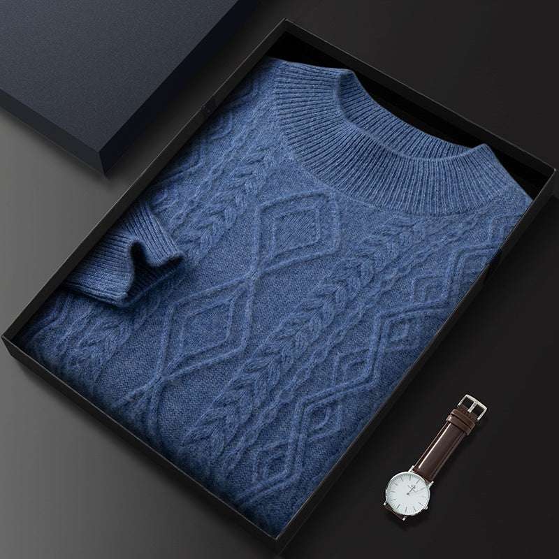 Maglione Girocollo con Trecce in Cashmere - Old Money® - Image 6