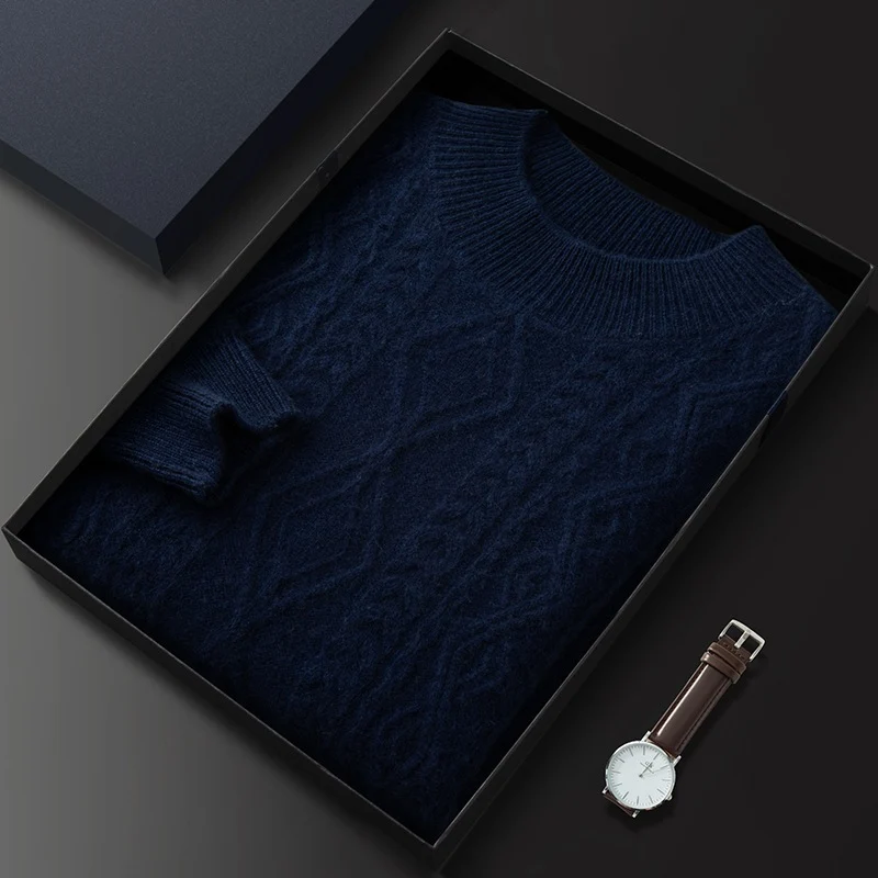 Maglione Girocollo con Trecce in Cashmere - Old Money® - Image 9