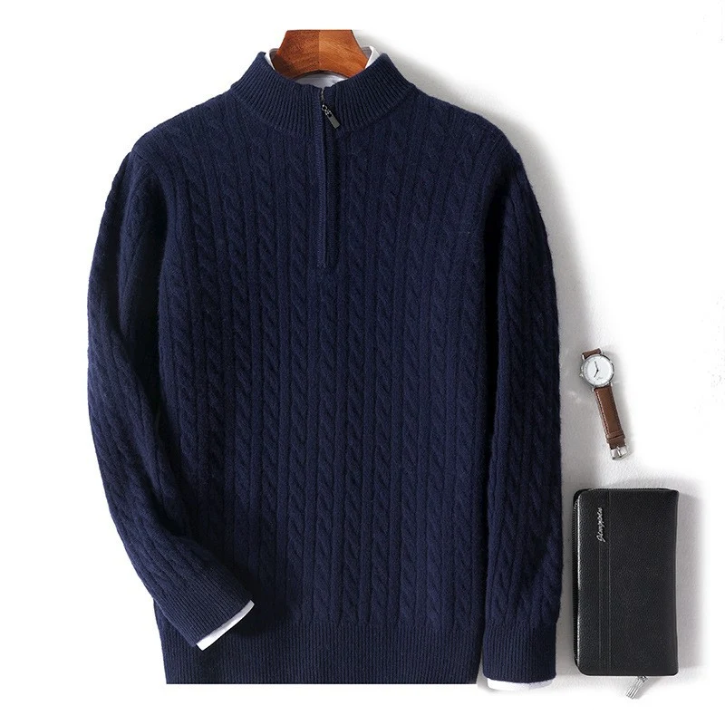 Maglione in Lana Merino Zip - Old Money® - Image 11
