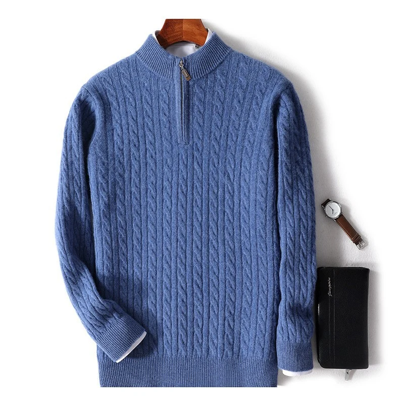 Maglione in Lana Merino Zip - Old Money® - Image 12
