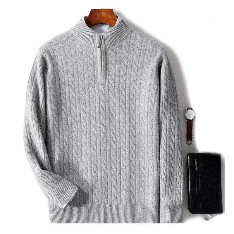 Maglione in Lana Merino Zip - Old Money® - Image 13