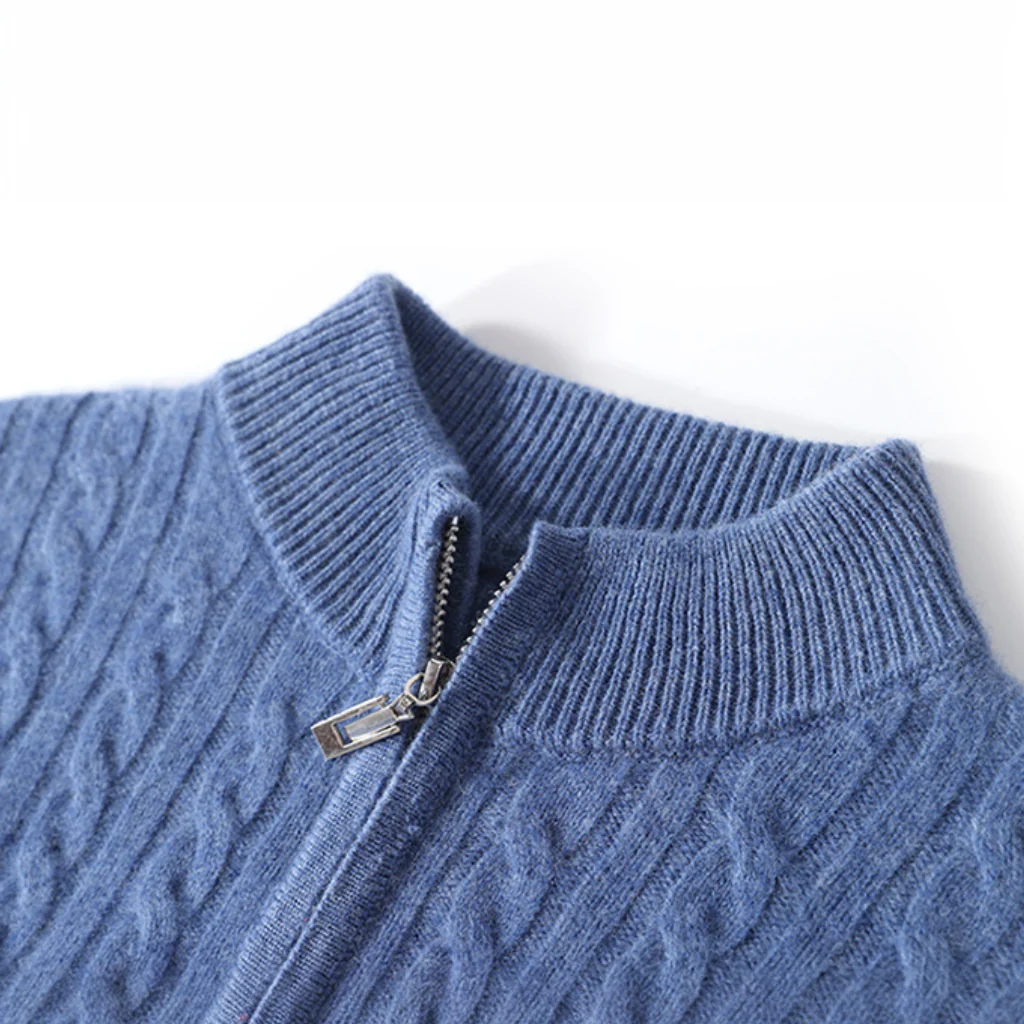 Maglione in Lana Merino Zip - Old Money® - Image 7