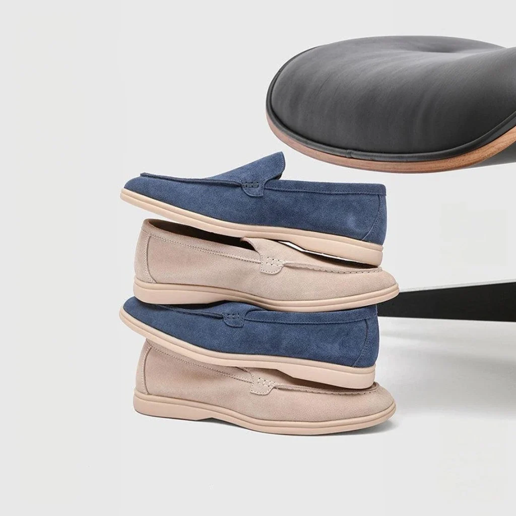 Mocassini Driving Shoes Uomo Camoscio Old Money | Old Money® - Image 4