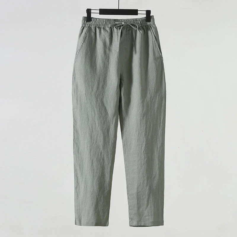 Pantaloni di Lino alla Caviglia - Image 7