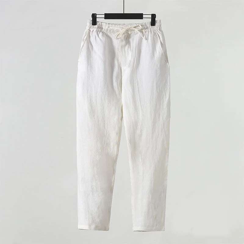 Pantaloni di Lino alla Caviglia - Image 9