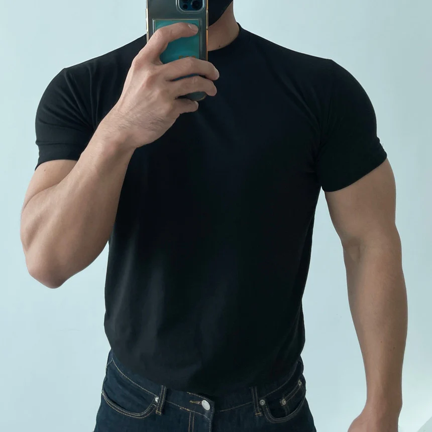 T-Shirt Uomo Sportiva Semplice - Image 6